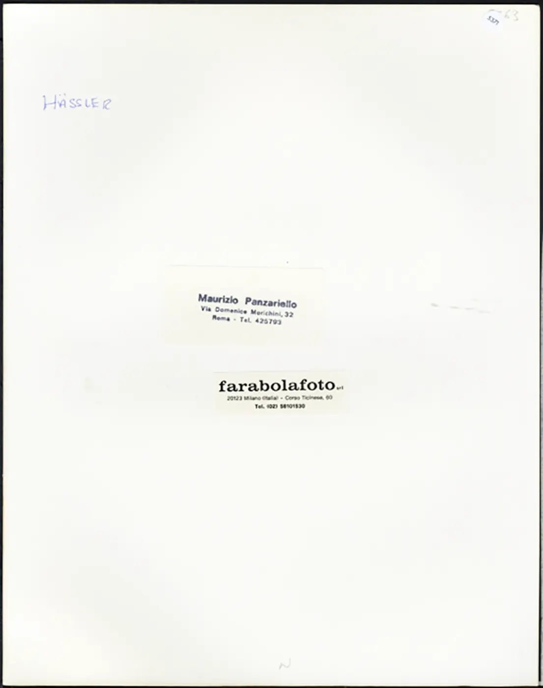 Roma Hassler anni 90 Ft 5371 - Stampa 24x30 cm - Farabola Stampa ai sali d'argento