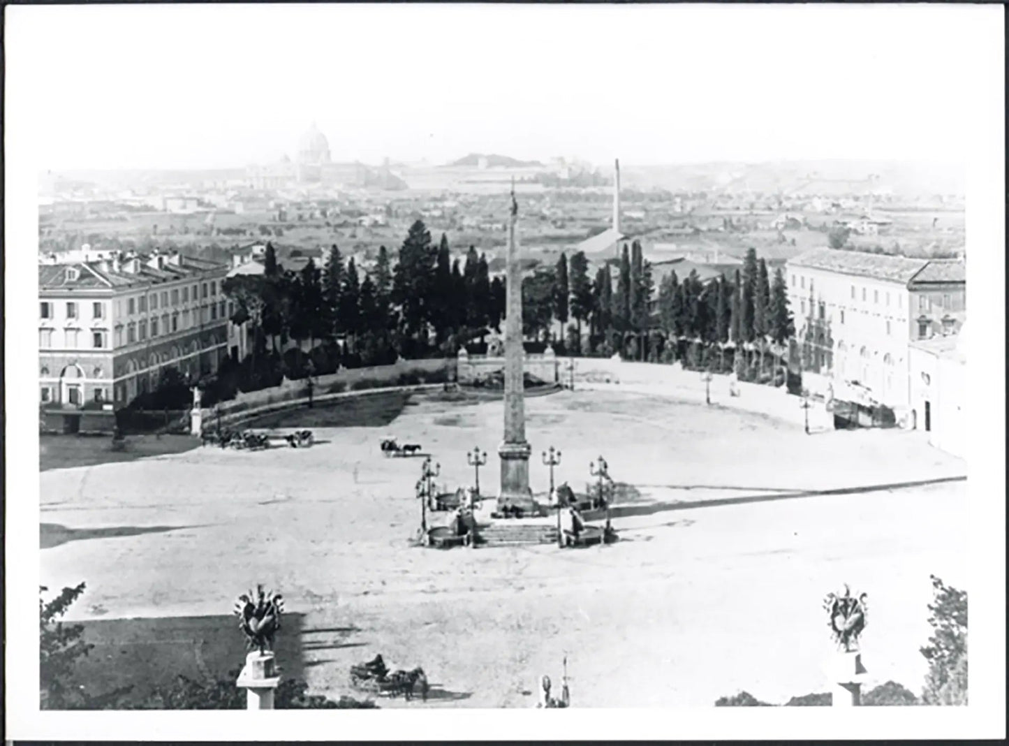 Roma Panorama del Pincio Novecento Ft 5169 - Stampa 24x18 cm - Farabola Stampa ai sali d'argento (anni 90)