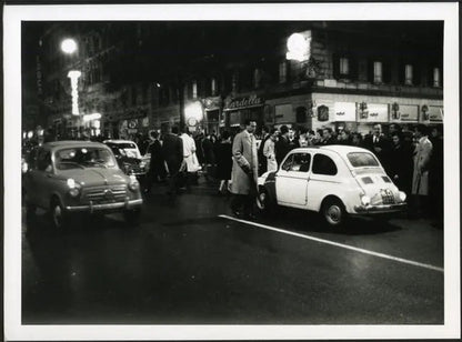 Roma Via Veneto 1963 Ft 3696 - Stampa 24x18 cm - Farabola Stampa ai sali d'argento (anni 90)