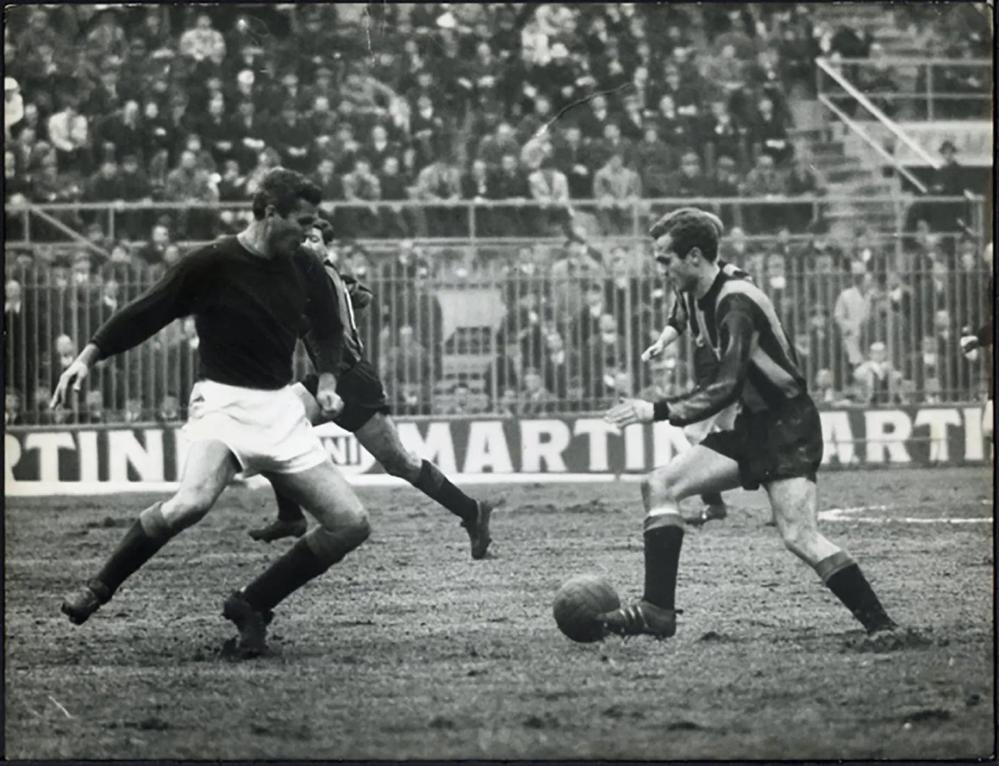 Roma vs Inter Frascaroli Mazzola 1964 Ft 5444 - Stampa 21x27 cm - Farabola Stampa ai sali d'argento