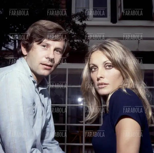 Roman Polanski con la moglie Sharon Tate, 1968 - Farabola Immagine digitale