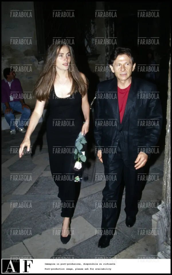 Roman Polanski e la moglie Emmanuelle Seigner, Festival di Venezia, 1993 - Farabola Immagine digitale