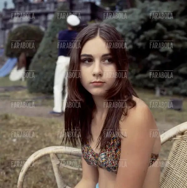 Romina Power sul set del film Come imparai ad amare le donne, 1966 - Farabola Immagine digitale