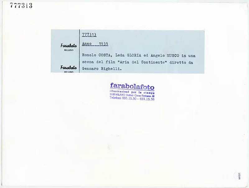 Romolo Costa, Leda Gloria e Angelo Musco Ft 37288 - Stampa 21x27 cm - Farabola Stampa ai sali d'argento
