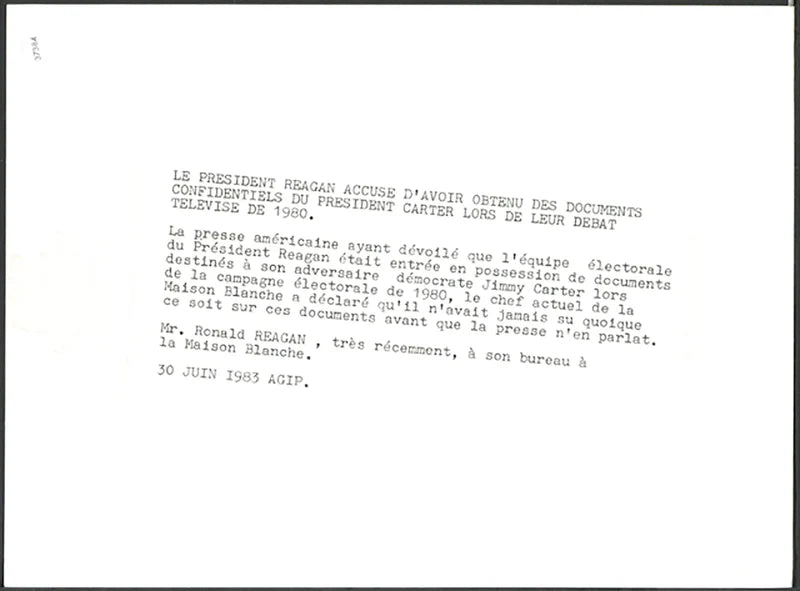 Ronald Reagan alla Casa Bianca 1983 Ft 37384 - Stampa 24x18 cm - Farabola Stampa ai sali d'argento