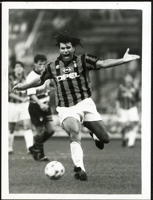 Ruud Gullit Milan vs Genoa 1994 Ft 4565 - Stampa 24x18 cm - Farabola Stampa ai sali d'argento