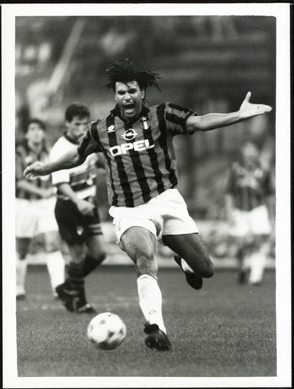 Ruud Gullit Milan vs Genoa 1994 Ft 4570 - Stampa 24x18 cm - Farabola Stampa ai sali d'argento