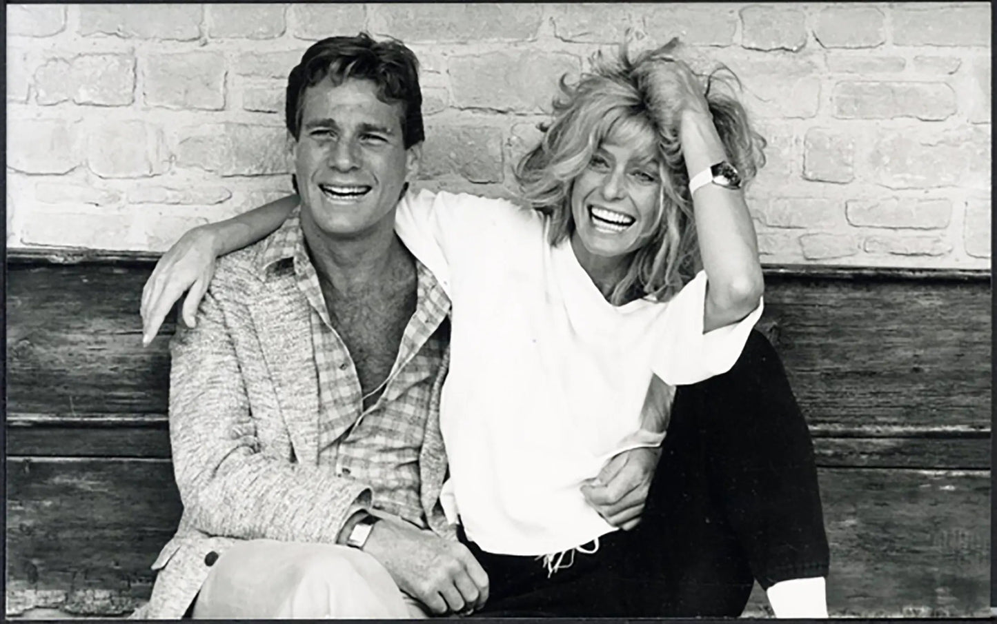 Ryan O'Neal e Farrah Fawcett anni 80 Ft 5088 - Stampa 13x20 cm - Farabola Stampa ai sali d'argento