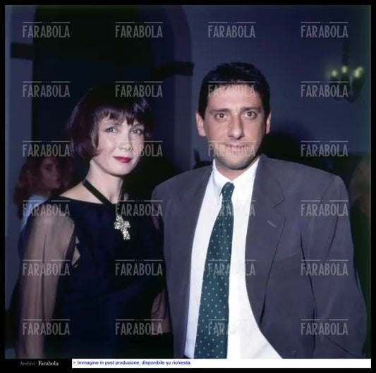 Sabine Azema e Sergio Castellitto, Festival di Venezia, 1991 - Farabola Immagine digitale