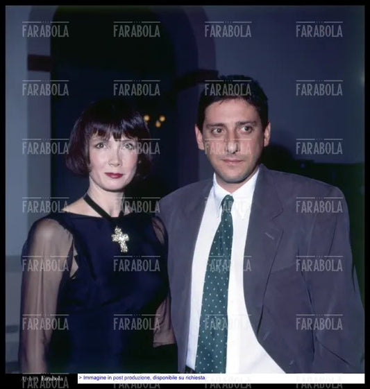 Sabine Azema e Sergio Castellitto, Festival di Venezia, 1991 - Farabola Immagine digitale