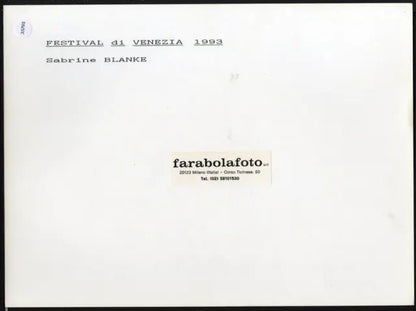 Sabrine Blanke Venezia 1993 Ft 35795 - Stampa 24x18 cm - Farabola Stampa ai sali d'argento