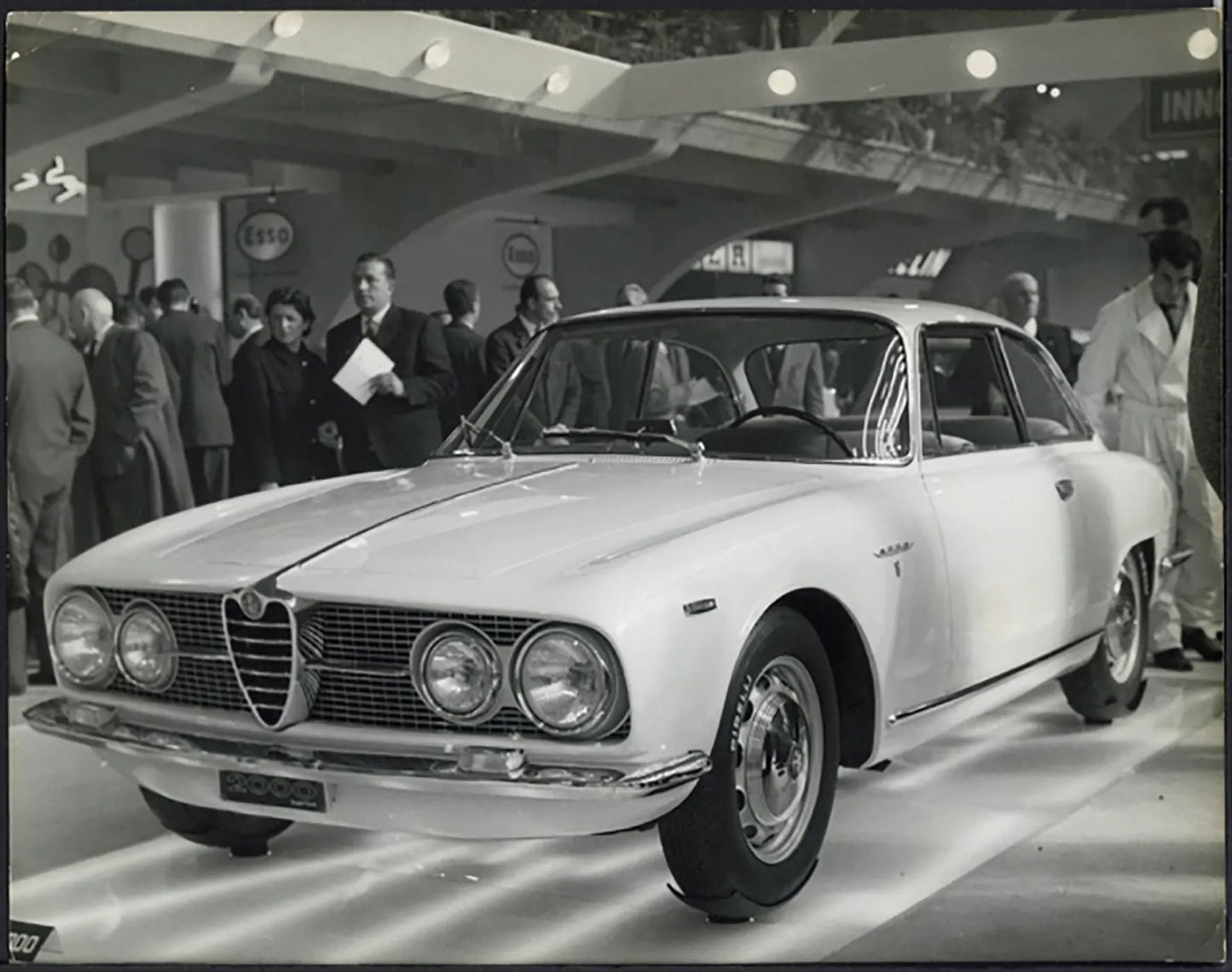 Salone Auto Torino 1960 Alfa Romeo 2000 Ft 36445 - Stampa 21x27 cm - Farabola Stampa ai sali d'argento