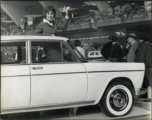 Salone Auto Torino 1960 Fiat 2300 Ft 36434 - Stampa 21x27 cm - Farabola Stampa ai sali d'argento