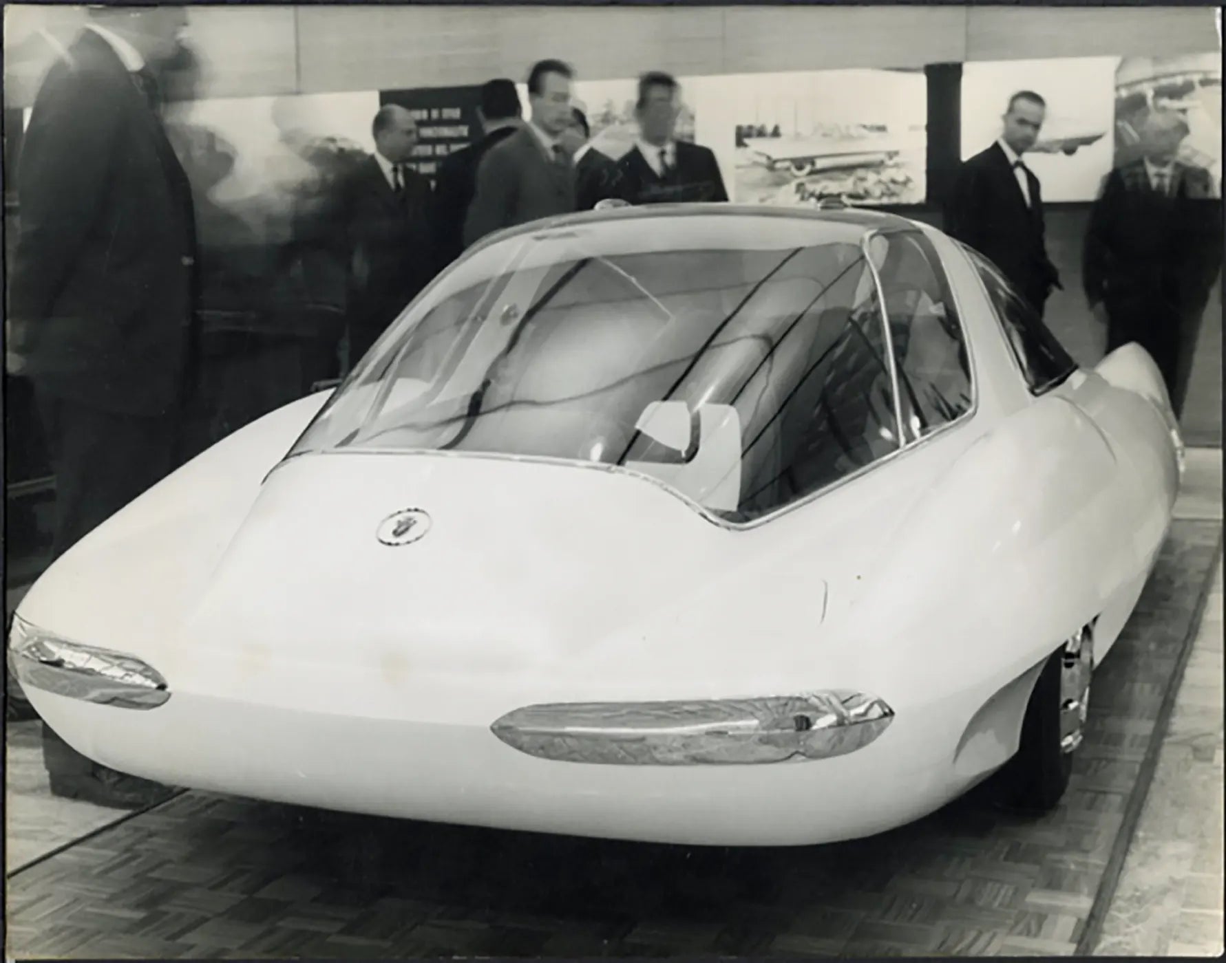 Salone Auto Torino 1960 Ghia Selene II Ft 36440 - Stampa 21x27 cm - Farabola Stampa ai sali d'argento