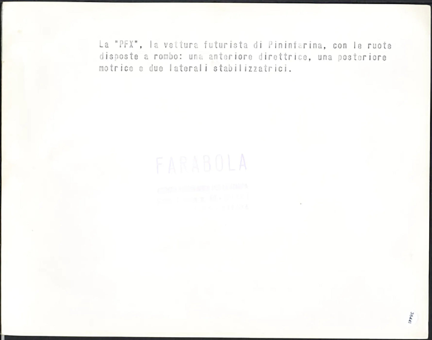 Salone Auto Torino 1960 PFX Pininfarina Ft 36441 - Stampa 21x27 cm - Farabola Stampa ai sali d'argento