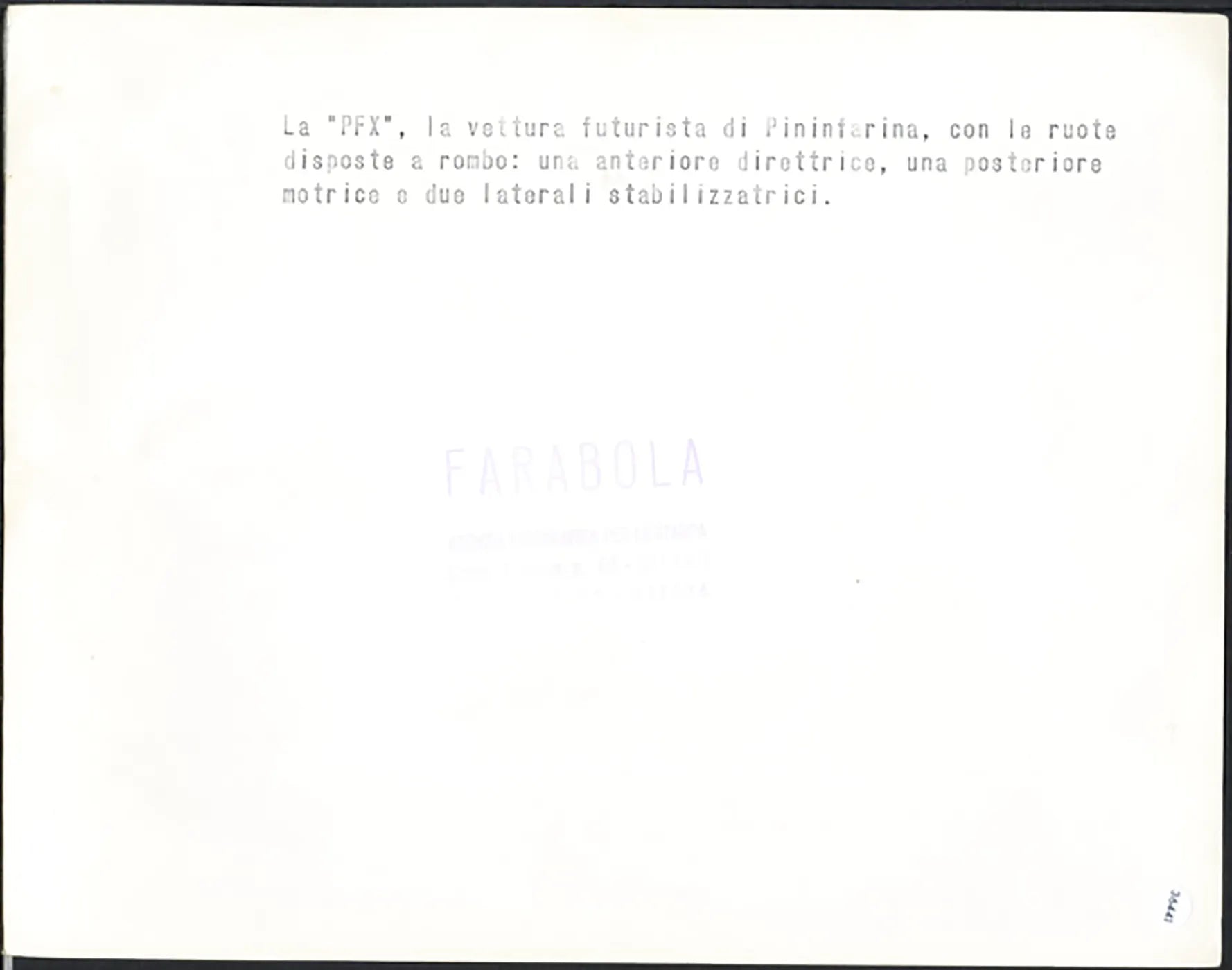 Salone Auto Torino 1960 PFX Pininfarina Ft 36441 - Stampa 21x27 cm - Farabola Stampa ai sali d'argento