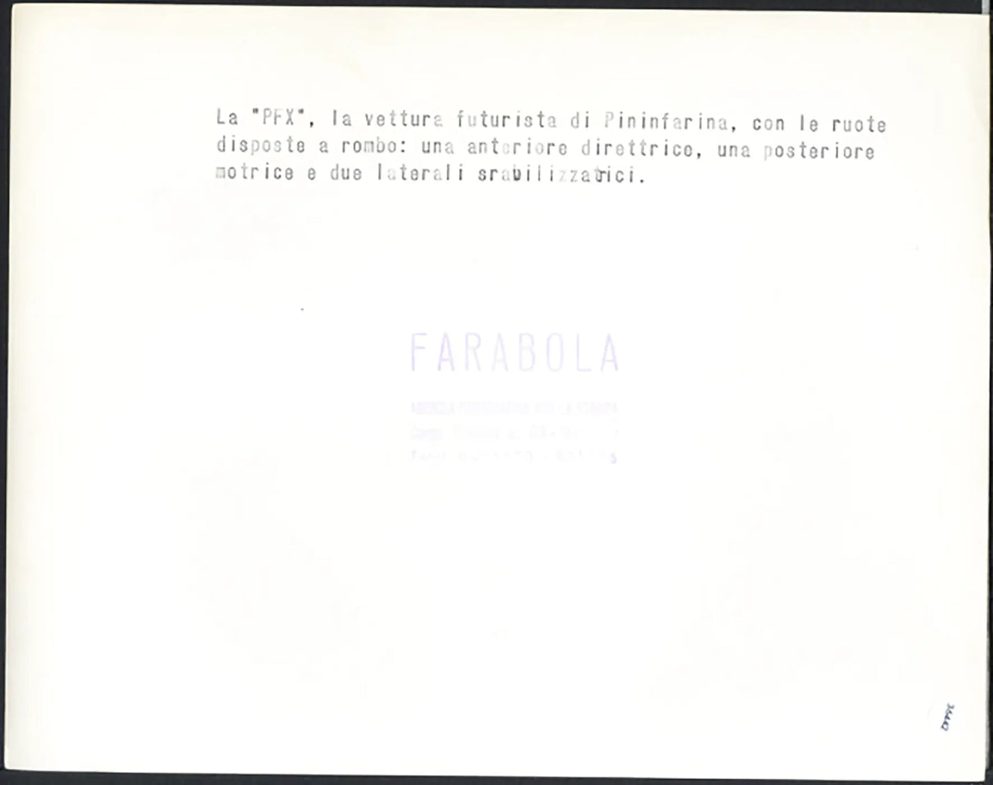 Salone Auto Torino 1960 PFX Pininfarina Ft 36442 - Stampa 21x27 cm - Farabola Stampa ai sali d'argento