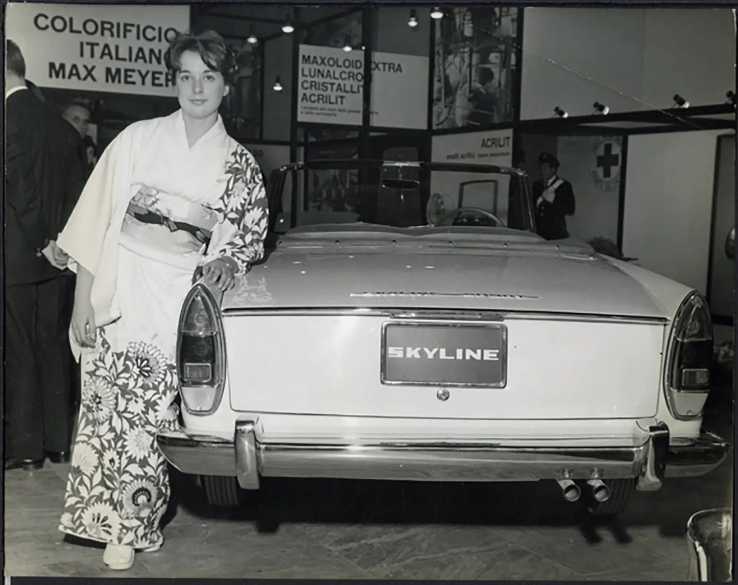 Salone Auto Torino 1960 Skyline Ft 36437 - Stampa 21x27 cm - Farabola Stampa ai sali d'argento