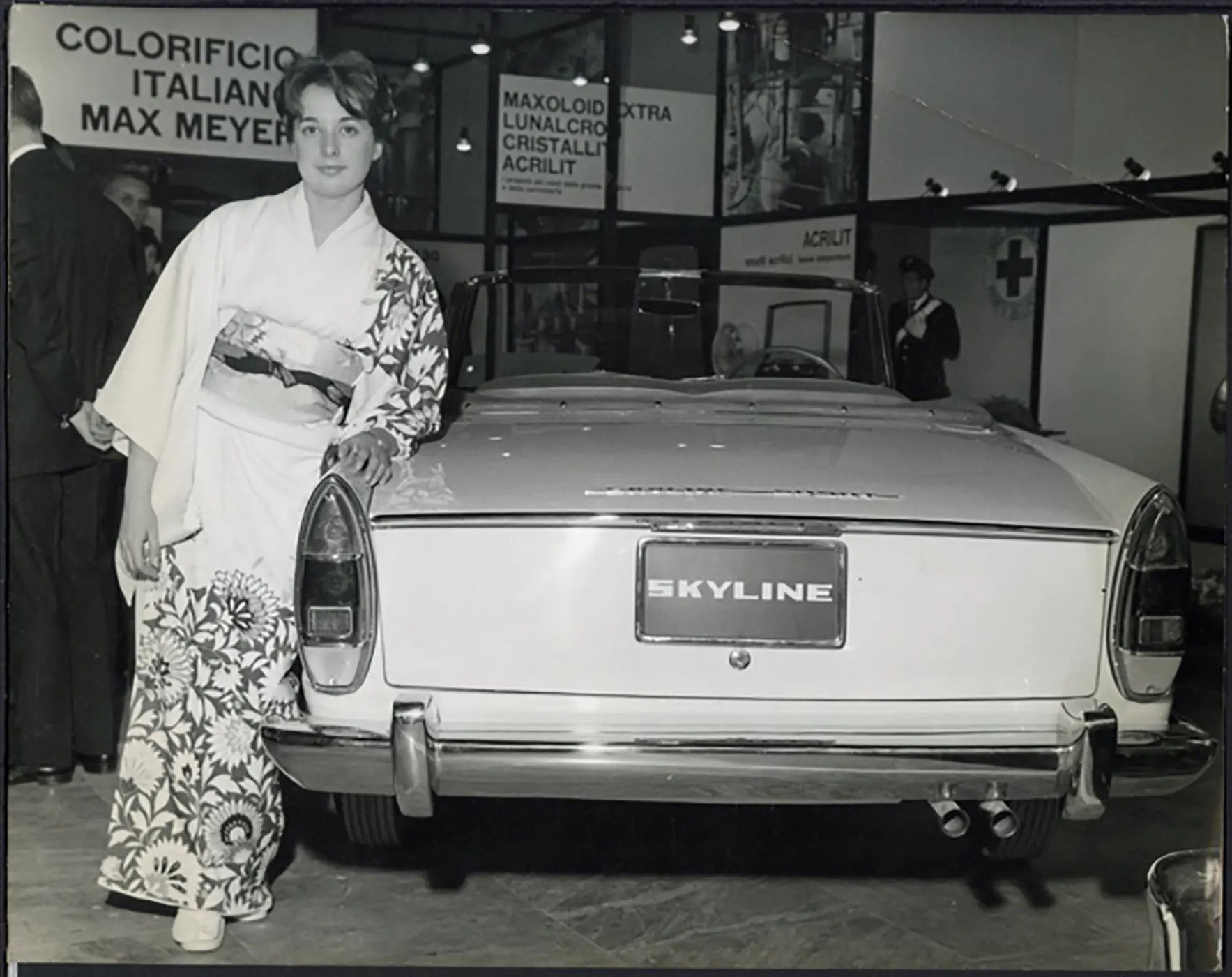 Salone Auto Torino 1960 Skyline Ft 36437 - Stampa 21x27 cm - Farabola Stampa ai sali d'argento