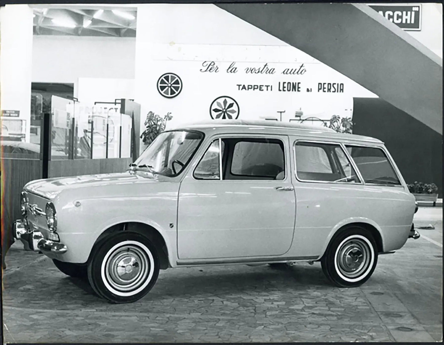 Salone Auto Torino 1964 Fiat 850 Ft 36426 - Stampa 21x27 cm - Farabola Stampa ai sali d'argento