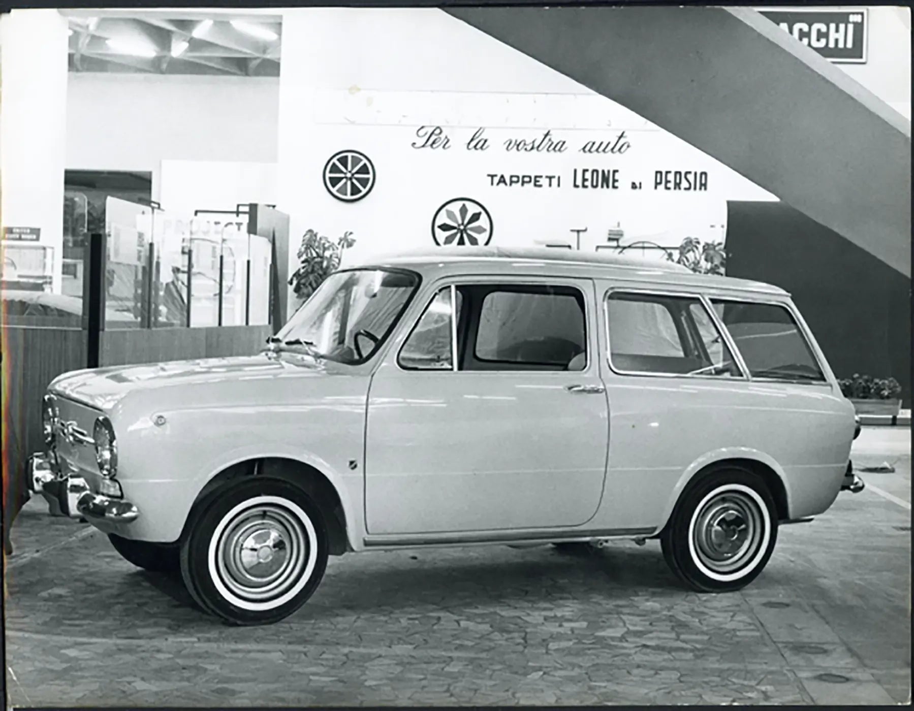 Salone Auto Torino 1964 Fiat 850 Ft 36426 - Stampa 21x27 cm - Farabola Stampa ai sali d'argento