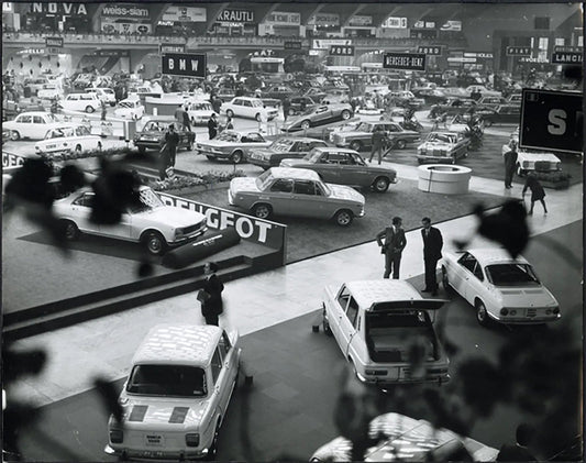 Salone Auto Torino 1969 Stand Peugeot Ft 36412 - Stampa 21x27 cm - Farabola Stampa ai sali d'argento