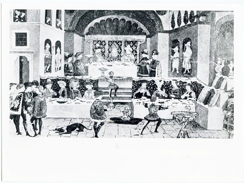 Salotto di ricevimento fiorentino 1450 Ft 37273 - Stampa 24x18 cm - Farabola Stampa ai sali d'argento