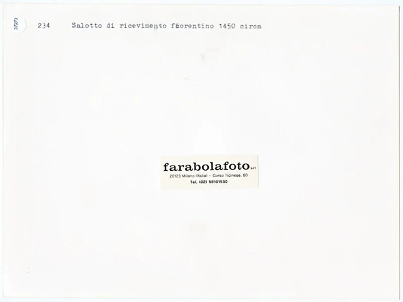 Salotto di ricevimento fiorentino 1450 Ft 37273 - Stampa 24x18 cm - Farabola Stampa ai sali d'argento