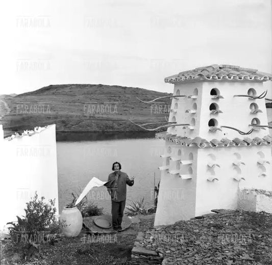 Salvador Dalì a Port Lligat, 1957 - Farabola Immagine digitale