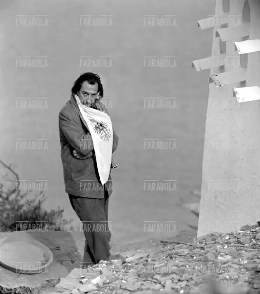 Salvador Dalì a Port Lligat, 1957 - Farabola Immagine digitale