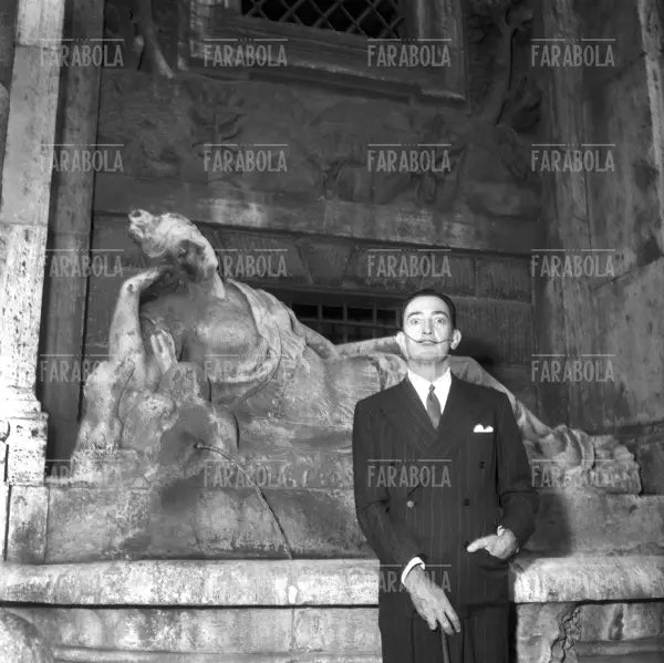 Salvador Dalì, Roma, 1954 - Farabola Immagine digitale