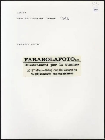 San Pellegrino Terme 1948 Ft 3709 - Stampa 24x18 cm - Farabola Stampa ai sali d'argento (anni 90)