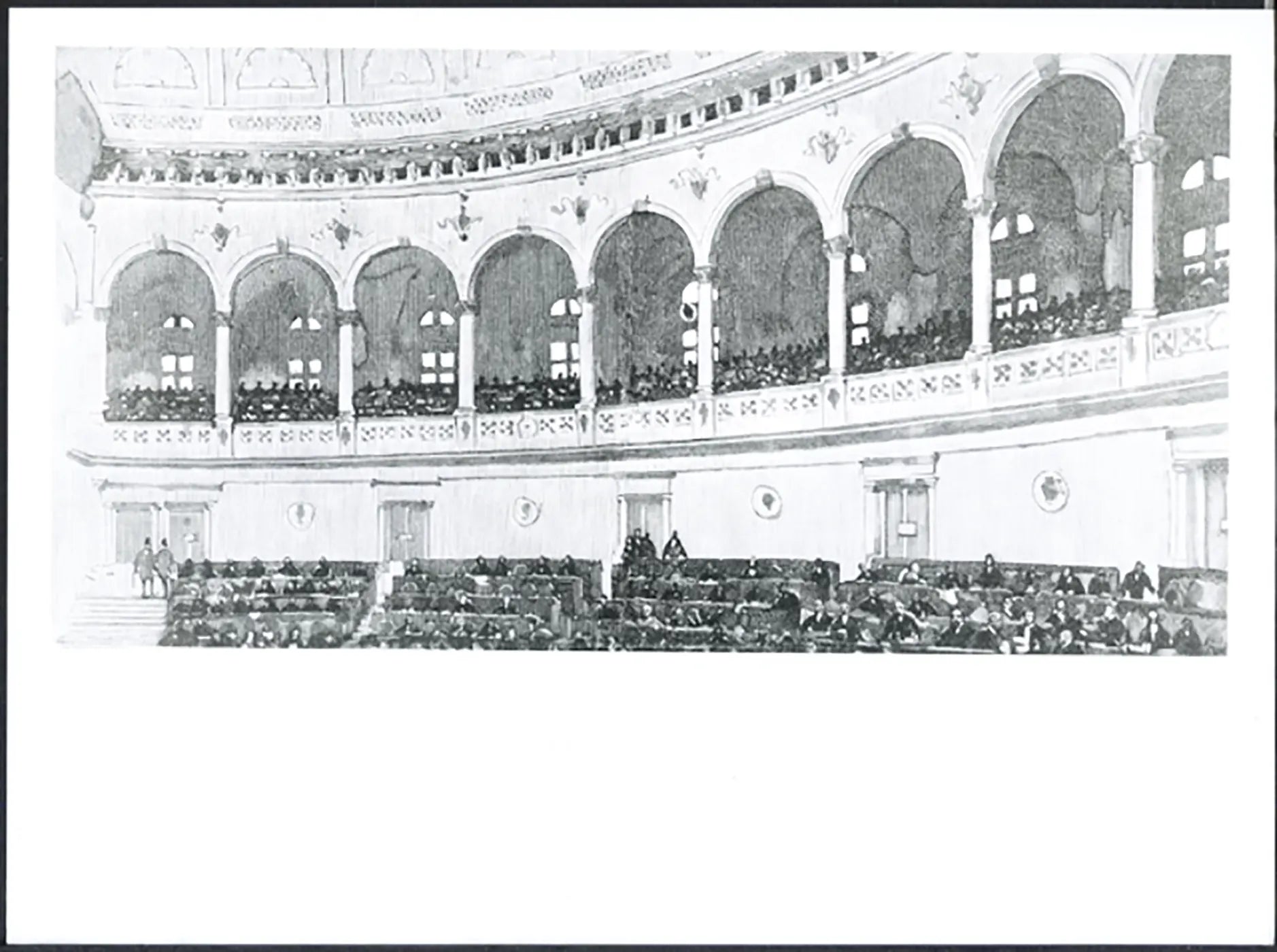 Scandalo della Banca Romana alla Camera 1893 Ft 5161 - Stampa 24x18 cm - Farabola Stampa ai sali d'argento (anni 90)