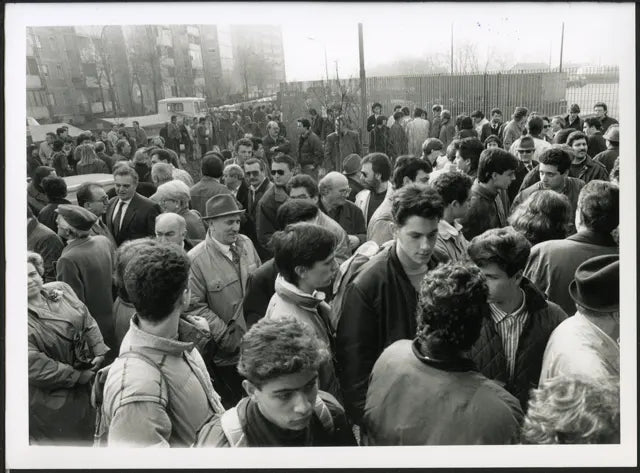 Sciopero alla motorizzazione, anni 90 Ft 3662 - Stampa 24x18 cm - Farabola Stampa ai sali d'argento