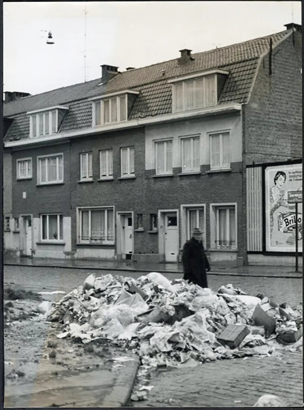 Sciopero dei rifiuti in Belgio 1960 Ft 5195 - Stampa 18x13 cm - Farabola Stampa ai sali d'argento