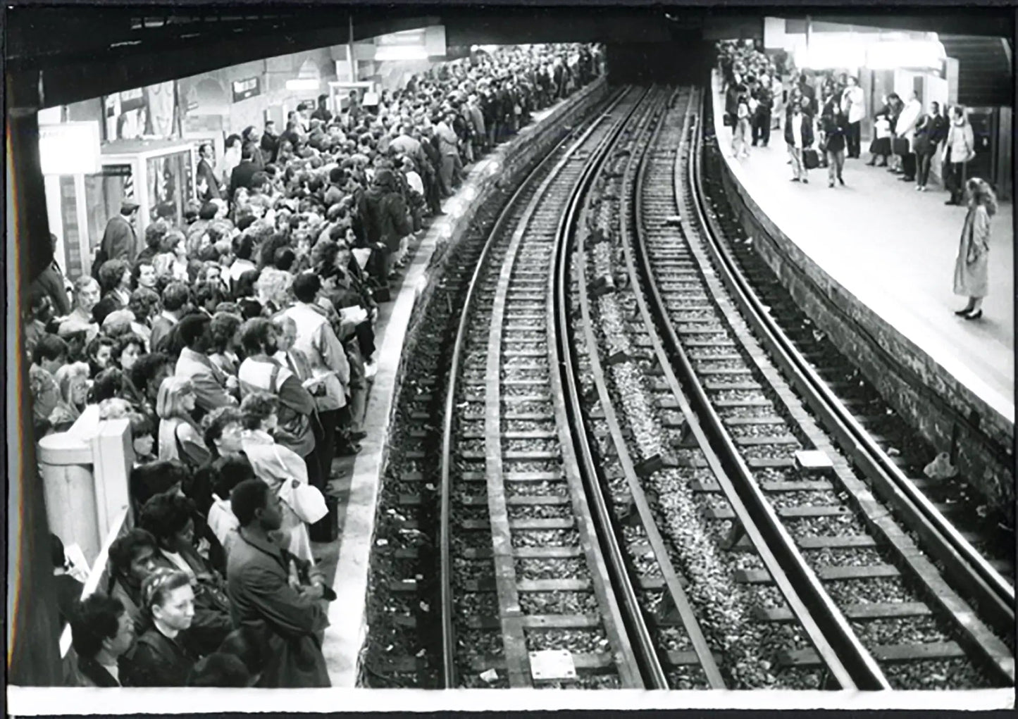Sciopero dei trasporti a Parigi 1991 Ft 5225 - Stampa 21x15 cm - Farabola Stampa ai sali d'argento