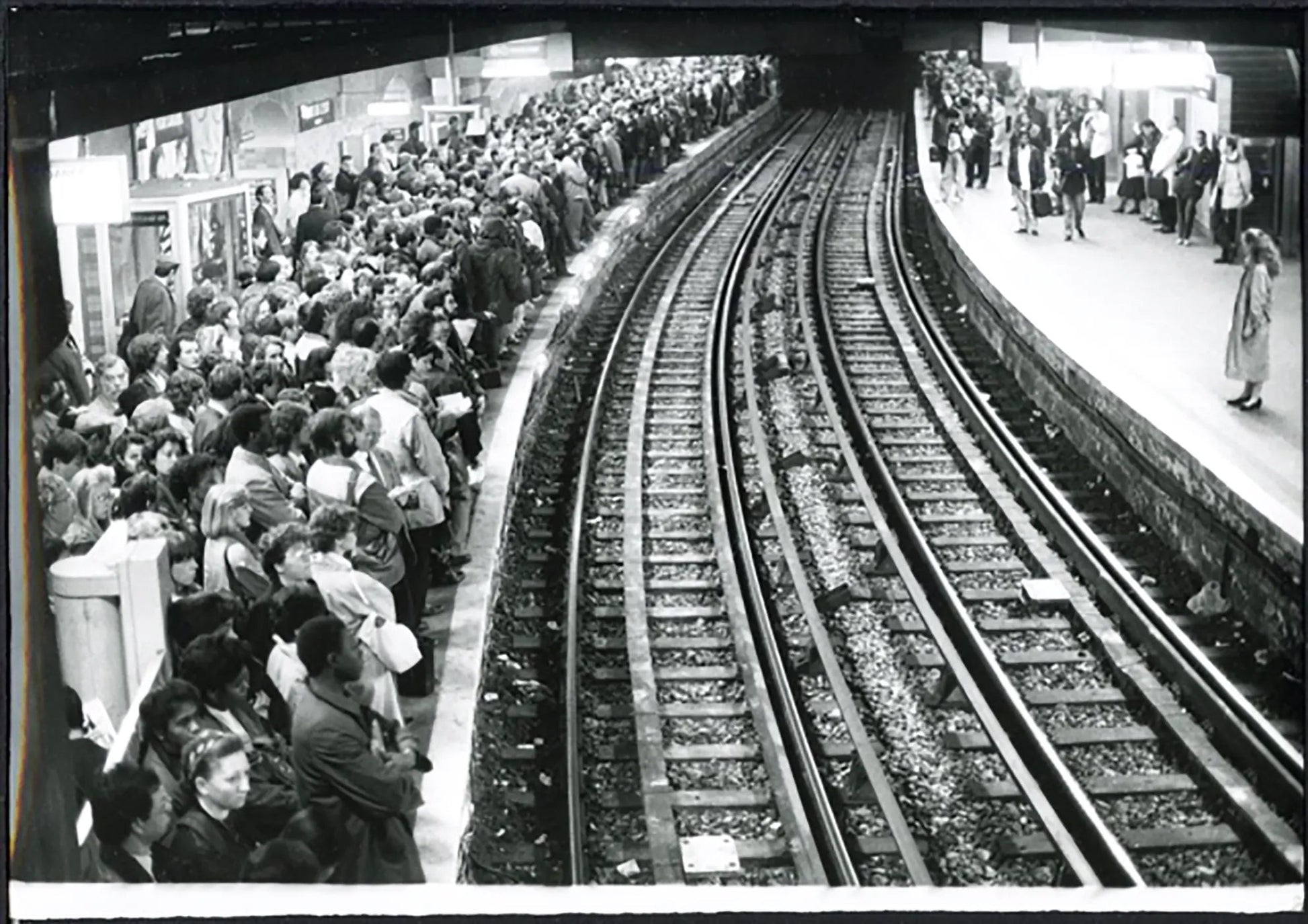 Sciopero dei trasporti a Parigi 1991 Ft 5225 - Stampa 21x15 cm - Farabola Stampa ai sali d'argento