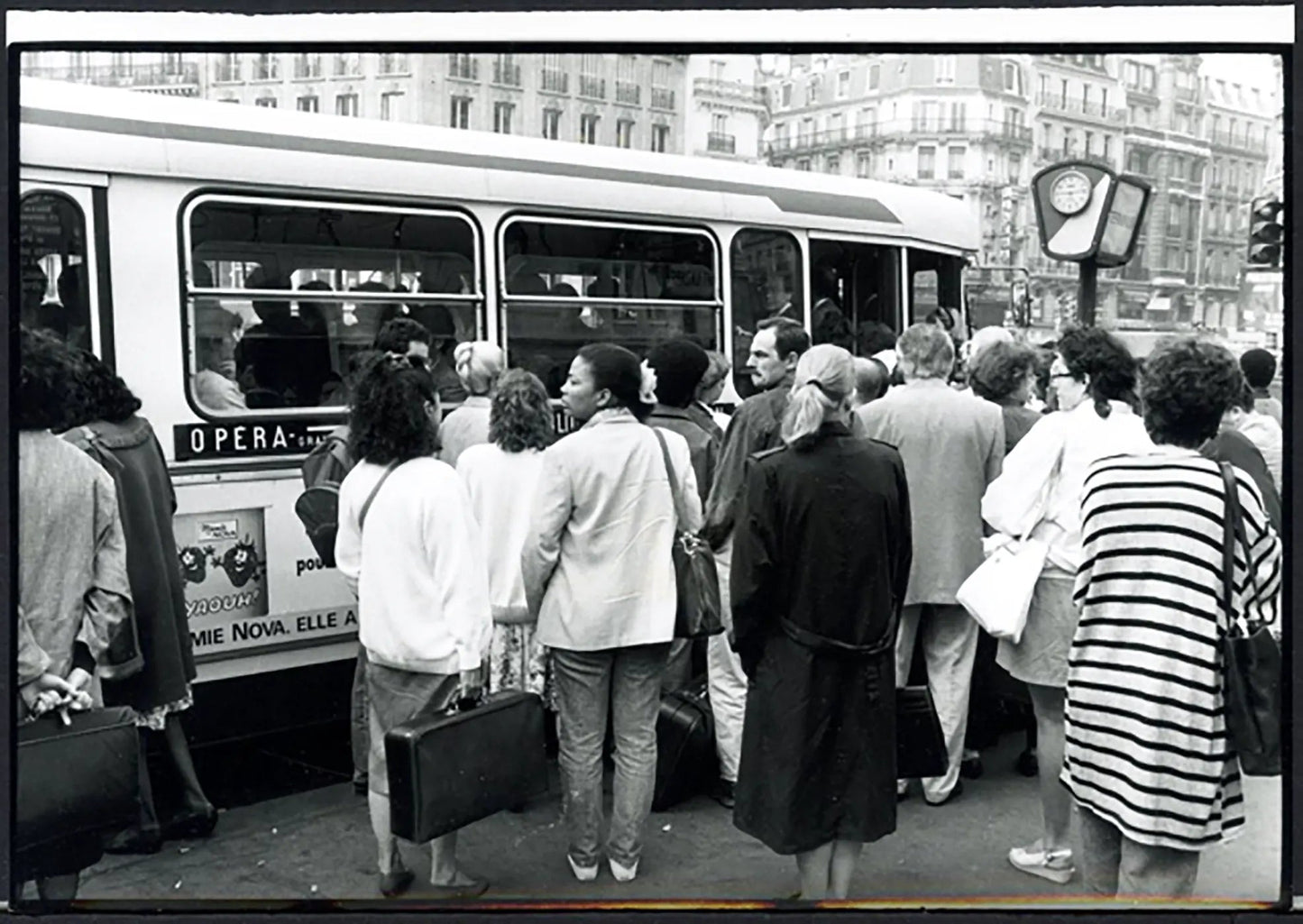 Sciopero dei trasporti a Parigi 1991 Ft 5292 - Stampa 21x15 cm - Farabola Stampa ai sali d'argento