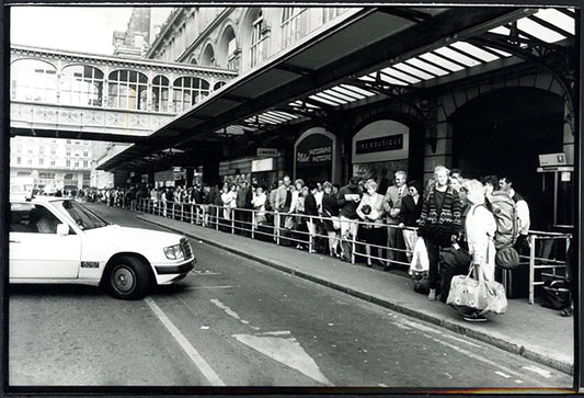 Sciopero dei trasporti a Parigi 1991 Ft 5302 - Stampa 21x15 cm - Farabola Stampa ai sali d'argento