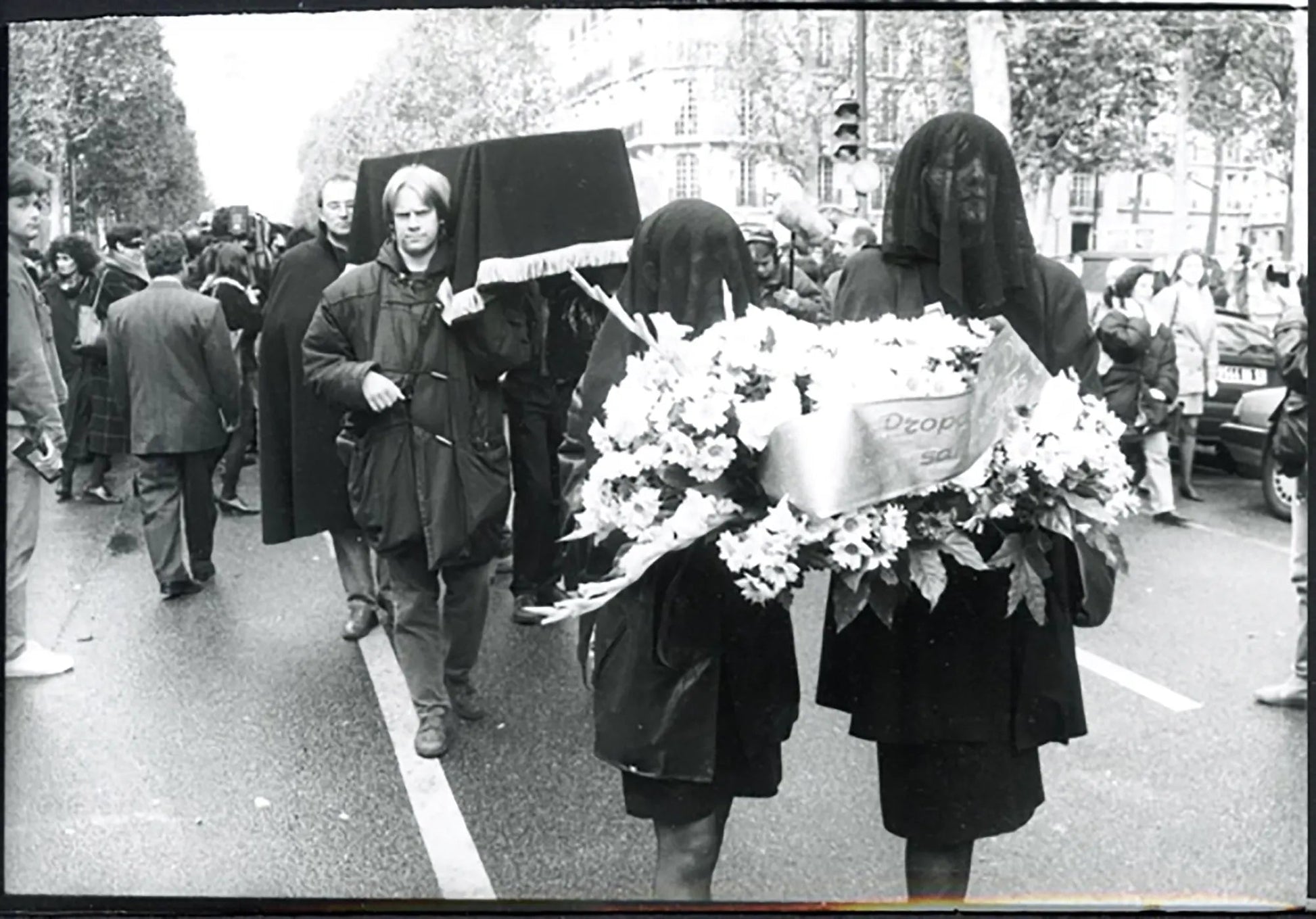 Sciopero delle infermiere a Parigi 1991 Ft 5235 - Stampa 21x15 cm - Farabola Stampa ai sali d'argento