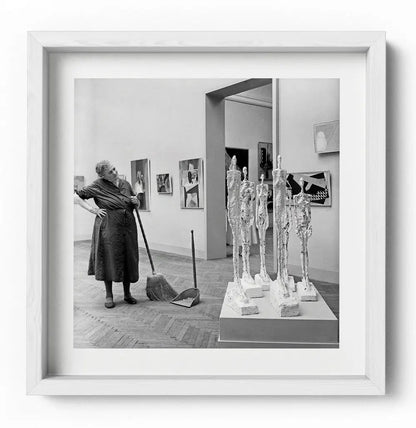 Sculture di Alberto Giacometti, 1956 - Farabola Fotografia