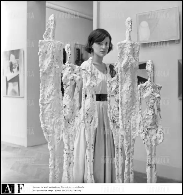 Sculture di Alberto Giacometti, Biennale d'Arte di Venezia, 1956 - Farabola Immagine digitale