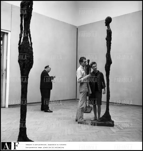 Sculture di Alberto Giacometti, Biennale d'Arte di Venezia, 1962 - Farabola Immagine digitale