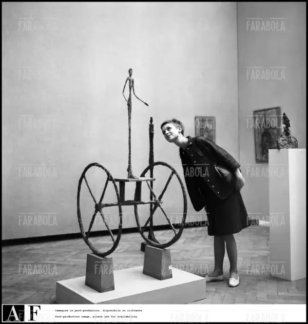 Sculture di Alberto Giacometti, Biennale d'Arte di Venezia, 1962 - Farabola Immagine digitale