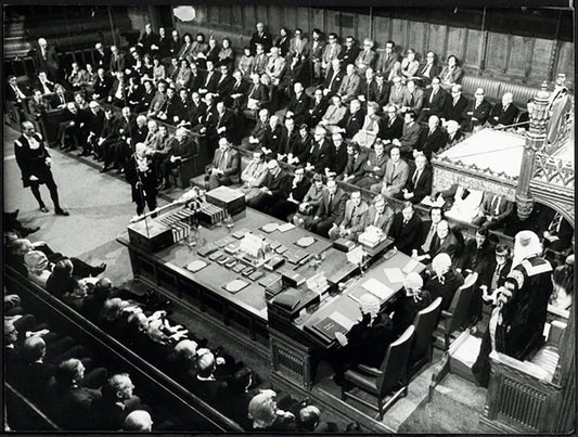 Seduta alla Camera dei Comuni Londra 1976 Ft 37796 - Stampa 20x15 cm - Farabola Stampa ai sali d'argento