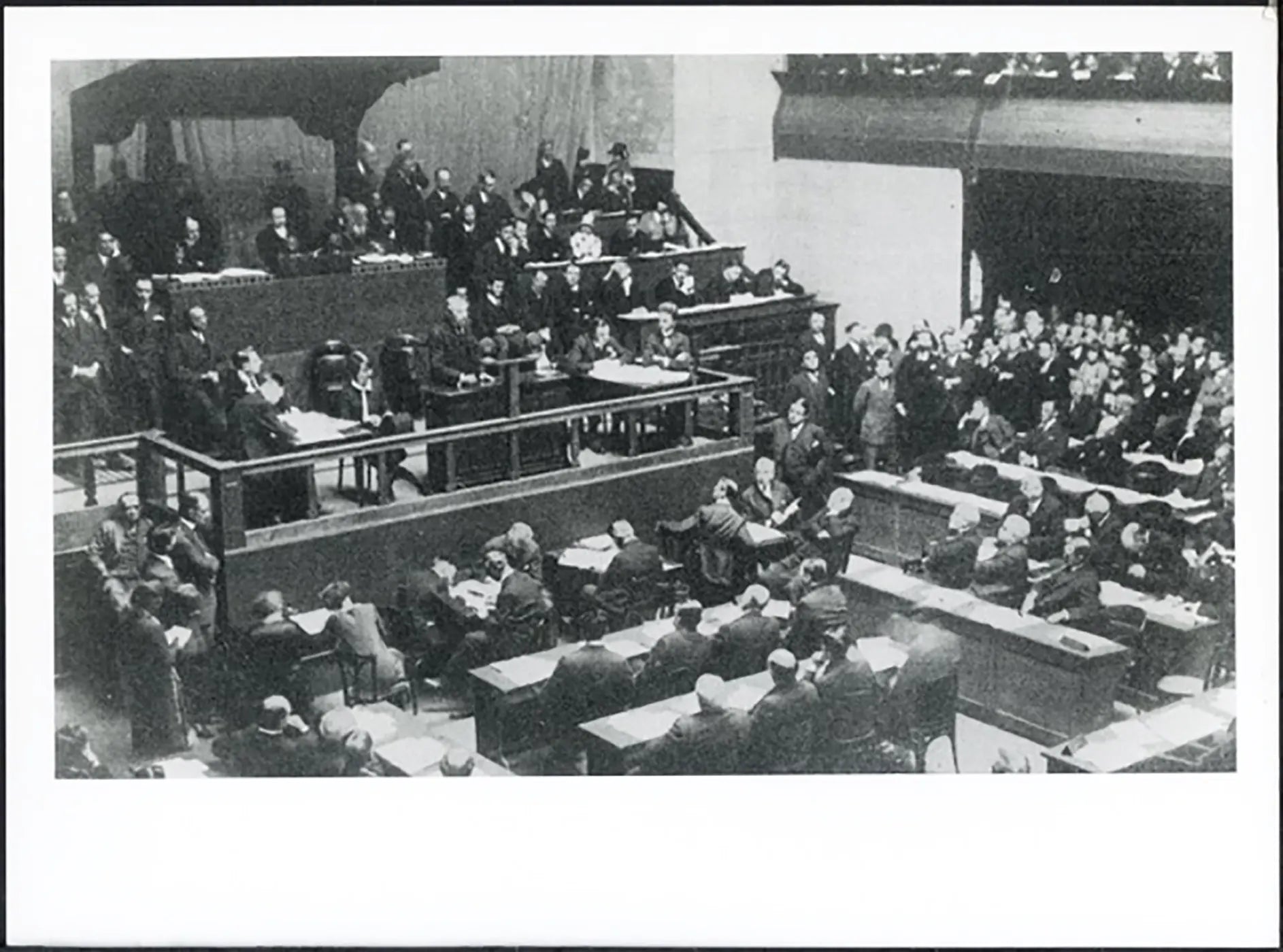 Seduta della Società delle Nazioni anni 20 Ft 37779 - Stampa 24x18 cm - Farabola Stampa ai sali d'argento (anni 90)