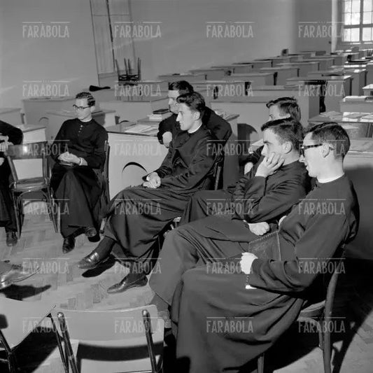 Seminaristi del Seminario di Venegono, 1965 - Farabola Immagine digitale