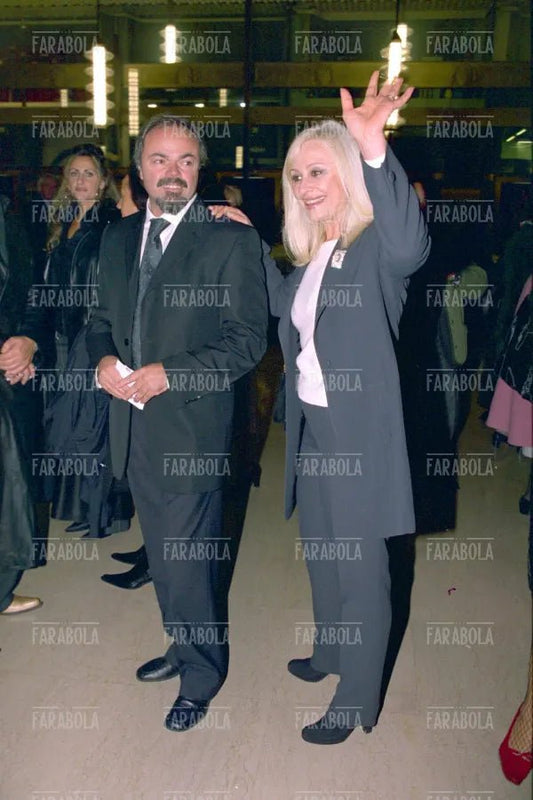 Sergio Japino e Raffaella Carrà, Teatro Smeraldo, Milano, 2001 - Farabola Immagine digitale