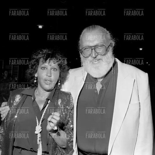 Sergio Leone con la moglie Carla, Festival di Venezia, 1988 - Farabola Immagine digitale