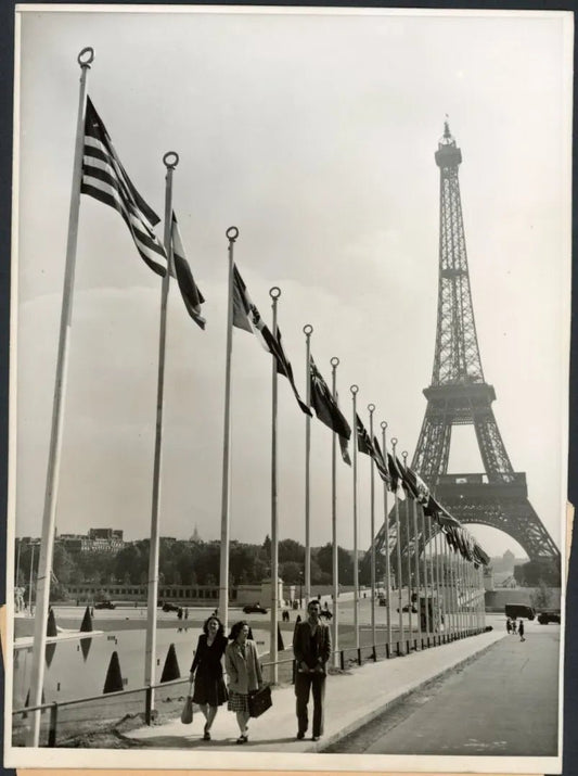 Sessione Onu a Parigi 1949 Ft 3250 - Stampa 18x13 cm - Farabola Stampa ai sali d'argento